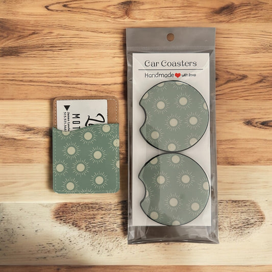Minimalist Card Holder & Car Coasters